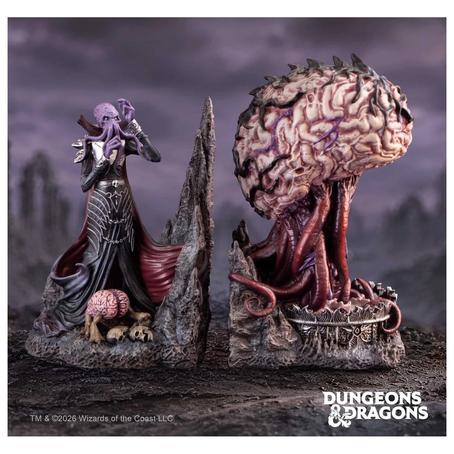 Dungeons & Dragons knižné zarážky Illithid 20 cm produktová fotografia