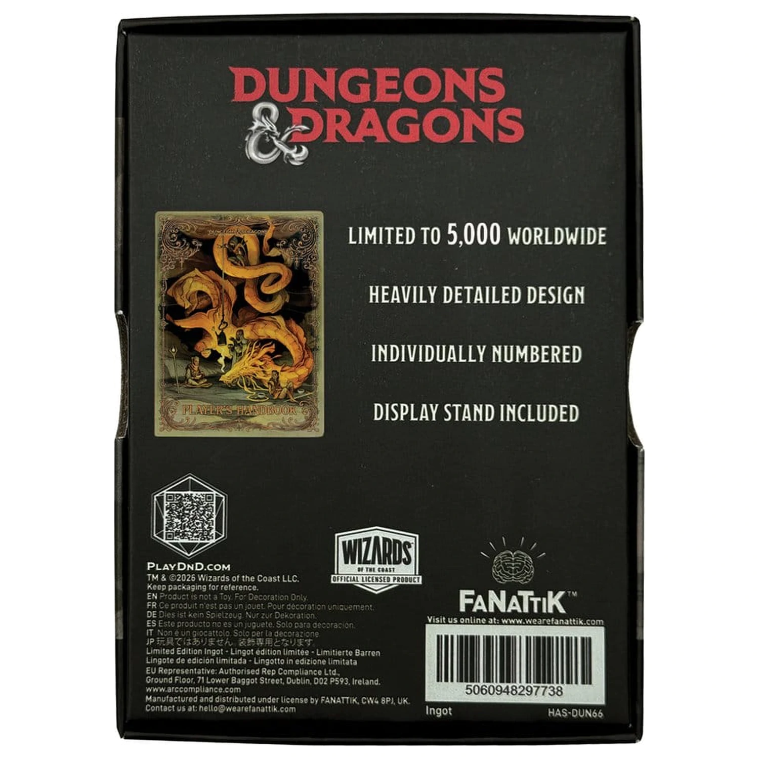 Dungeons & Dragons Ingot Kniha pre hráčov Alternatívny obal Limitovaná edícia produktová fotografia