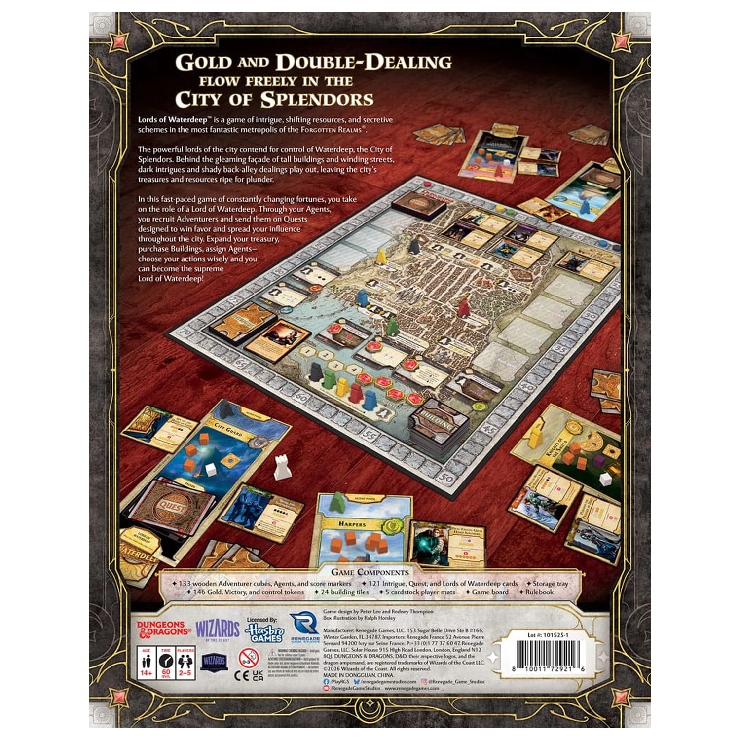 Dungeons & Dragons stolová hra Lords of Waterdeep *Anglická Verzia* produktová fotografia
