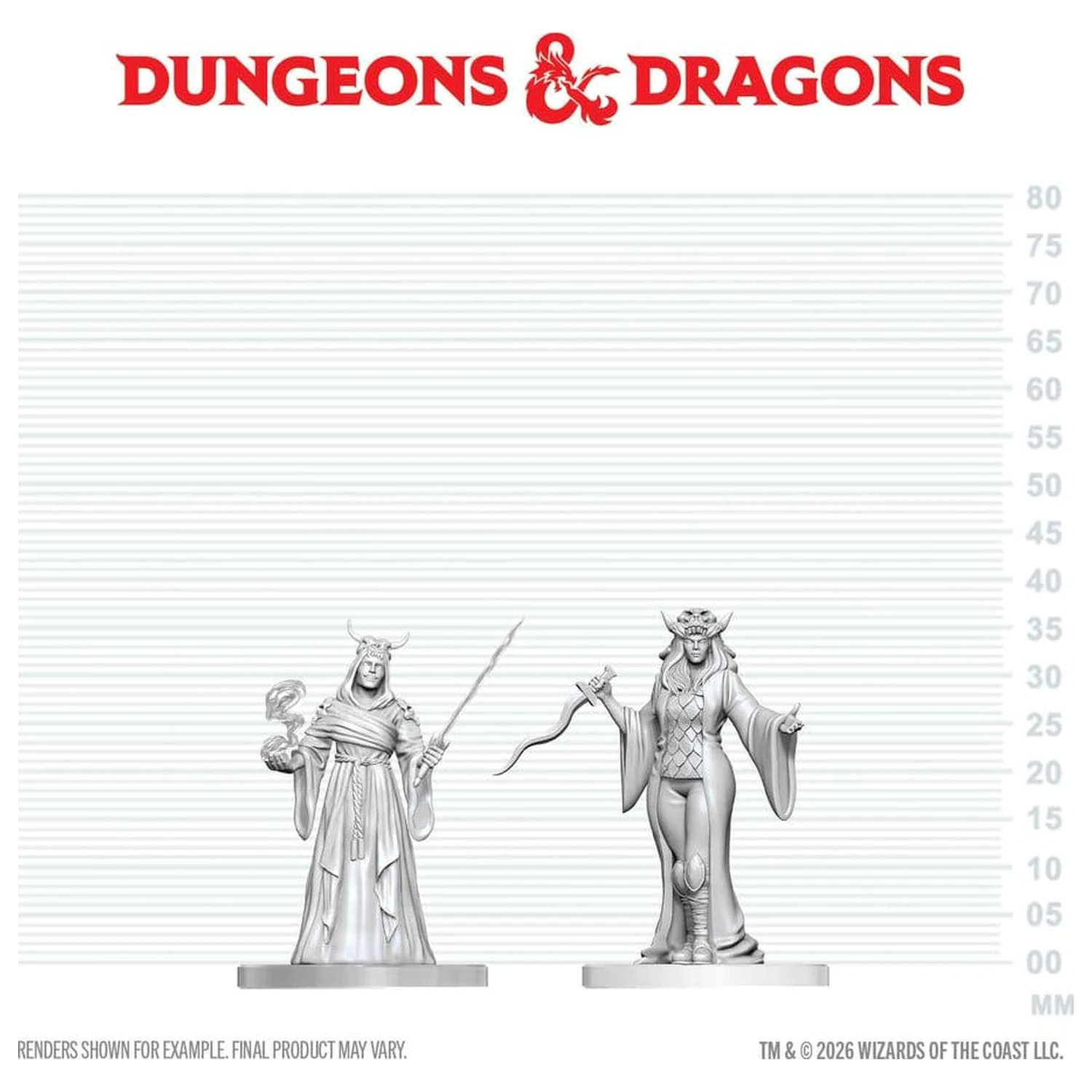 Dungeons & Dragons Nolzur's Marvelous Miniatures Nenatretá miniatúra Cultist Fanatic & Hierophant 14 cm produktová fotografia