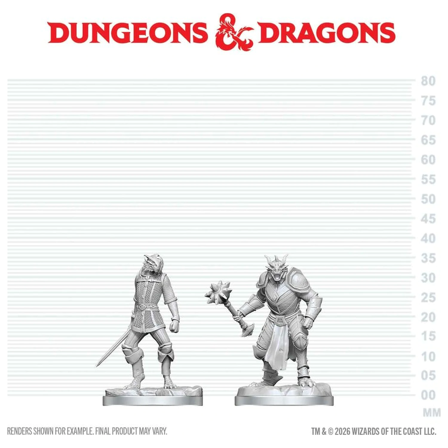 Dungeons & Dragons Nolzur's Marvelous Miniatures Nenatreté miniatúry Dragonborn Paladin & Dragonborn Squire 14 cm produktová fotografia