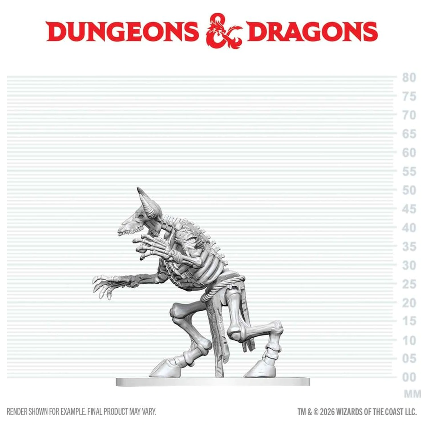 Dungeons & Dragons Nolzur's Marvelous Miniatures Nenamaľovaná miniatúra kostry Minotaura 17 cm produktová fotografia