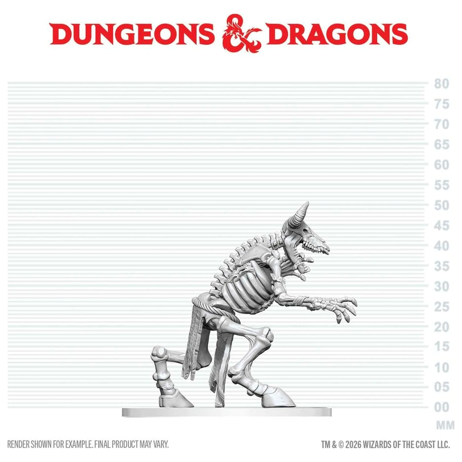 Dungeons & Dragons Nolzur's Marvelous Miniatures Nenamaľovaná miniatúra kostry Minotaura 17 cm produktová fotografia