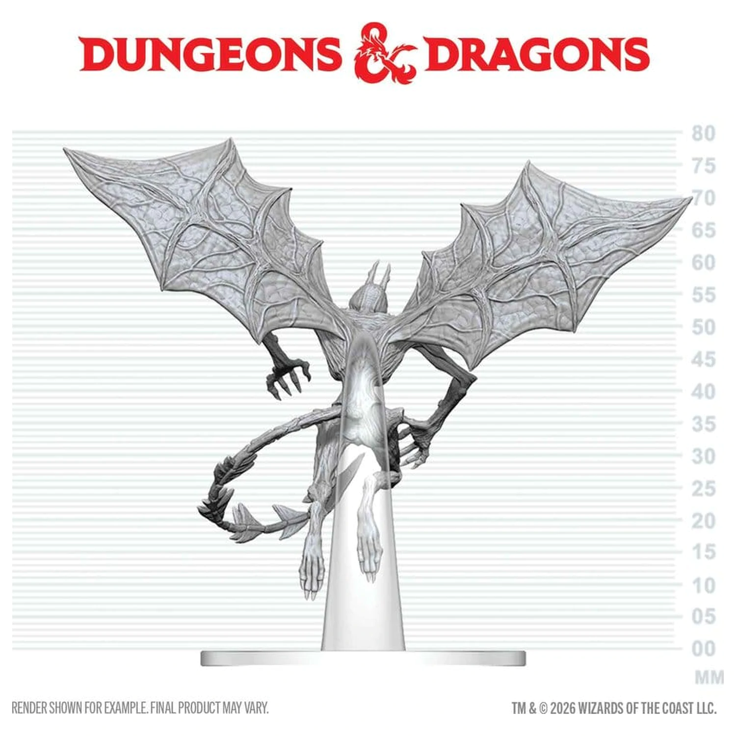 Dungeons & Dragons Nolzur's Marvelous Miniatures Nenatretá miniatúra Nightgaunt 17 cm produktová fotografia