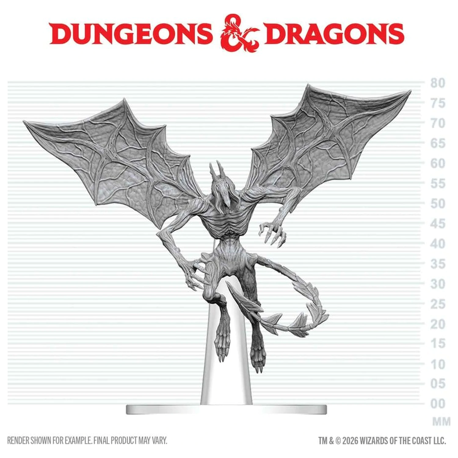 Dungeons & Dragons Nolzur's Marvelous Miniatures Nenatretá miniatúra Nightgaunt 17 cm produktová fotografia