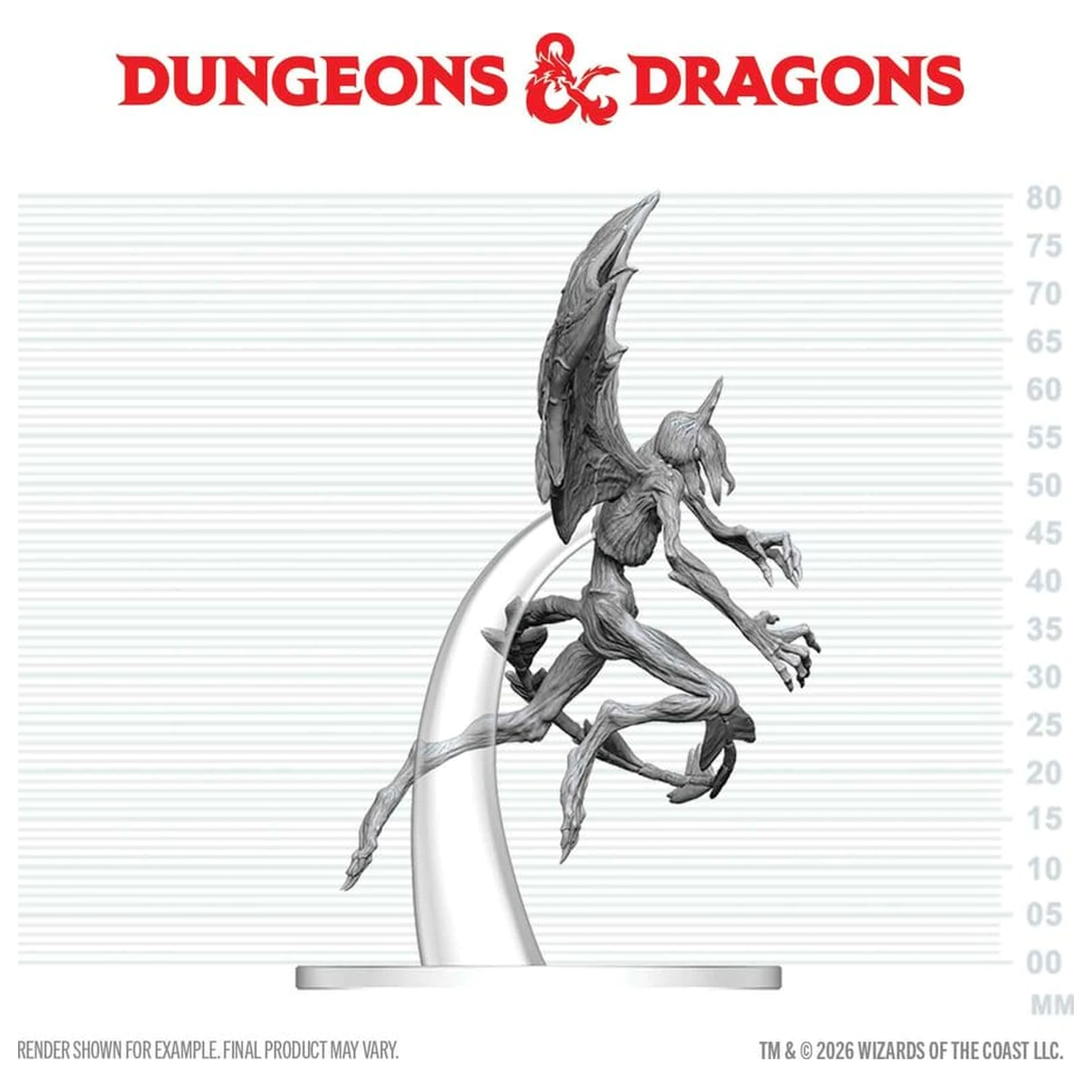 Dungeons & Dragons Nolzur's Marvelous Miniatures Nenatretá miniatúra Nightgaunt 17 cm produktová fotografia
