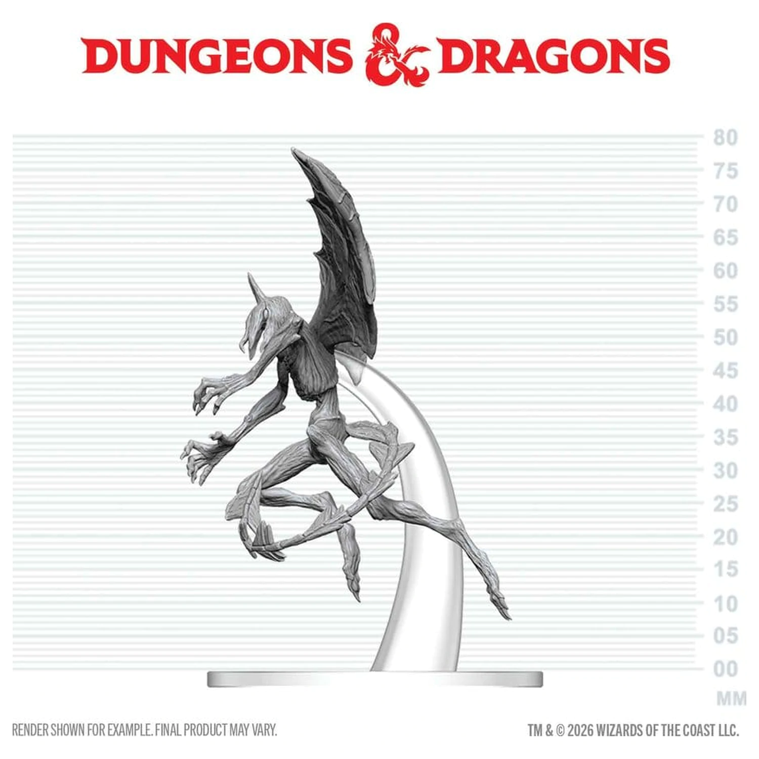 Dungeons & Dragons Nolzur's Marvelous Miniatures Nenatretá miniatúra Nightgaunt 17 cm produktová fotografia