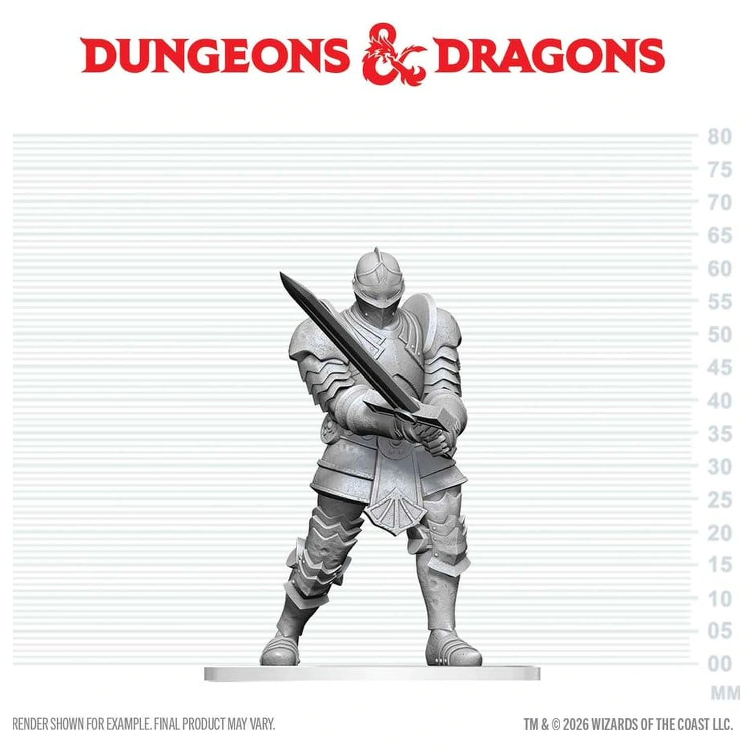 Dungeons & Dragons Nolzur's Marvelous Miniatures Nenatretá miniatúra Red Knight Guardian Golem 14 cm produktová fotografia