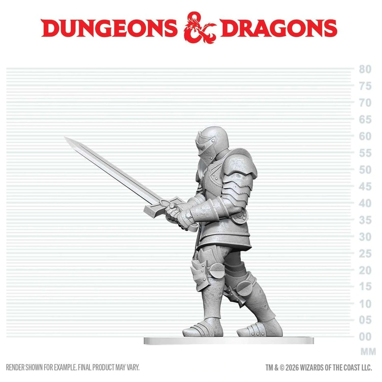 Dungeons & Dragons Nolzur's Marvelous Miniatures Nenatretá miniatúra Red Knight Guardian Golem 14 cm produktová fotografia