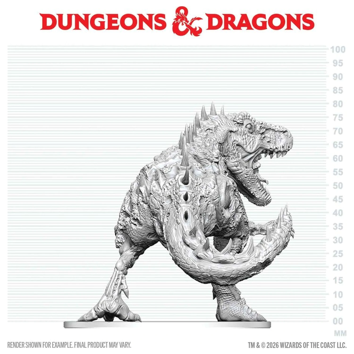 Dungeons & Dragons Nolzur's Marvelous Miniatures Nenamaľovaná miniatúra Tyrannosaurus Zombie 20 cm produktová fotografia