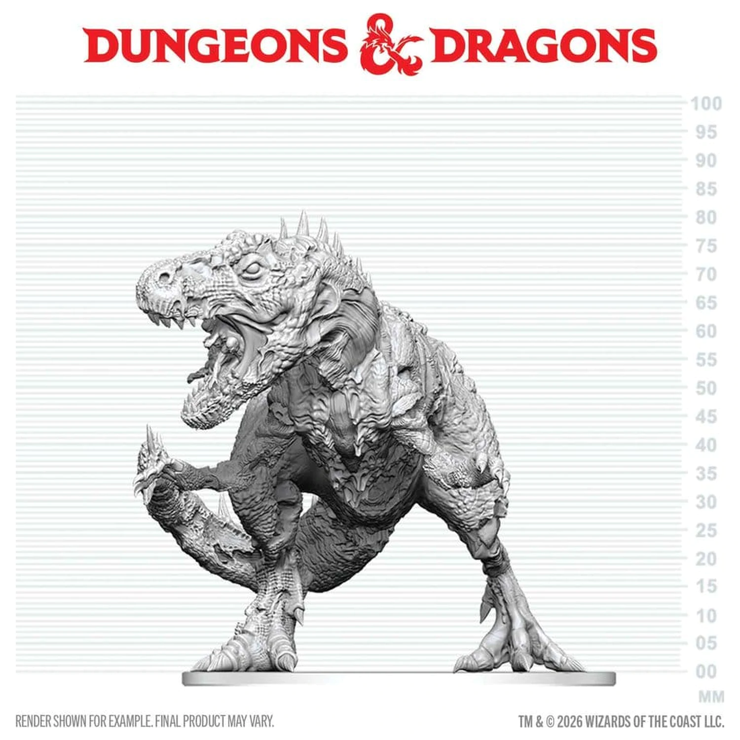 Dungeons & Dragons Nolzur's Marvelous Miniatures Nenamaľovaná miniatúra Tyrannosaurus Zombie 20 cm produktová fotografia