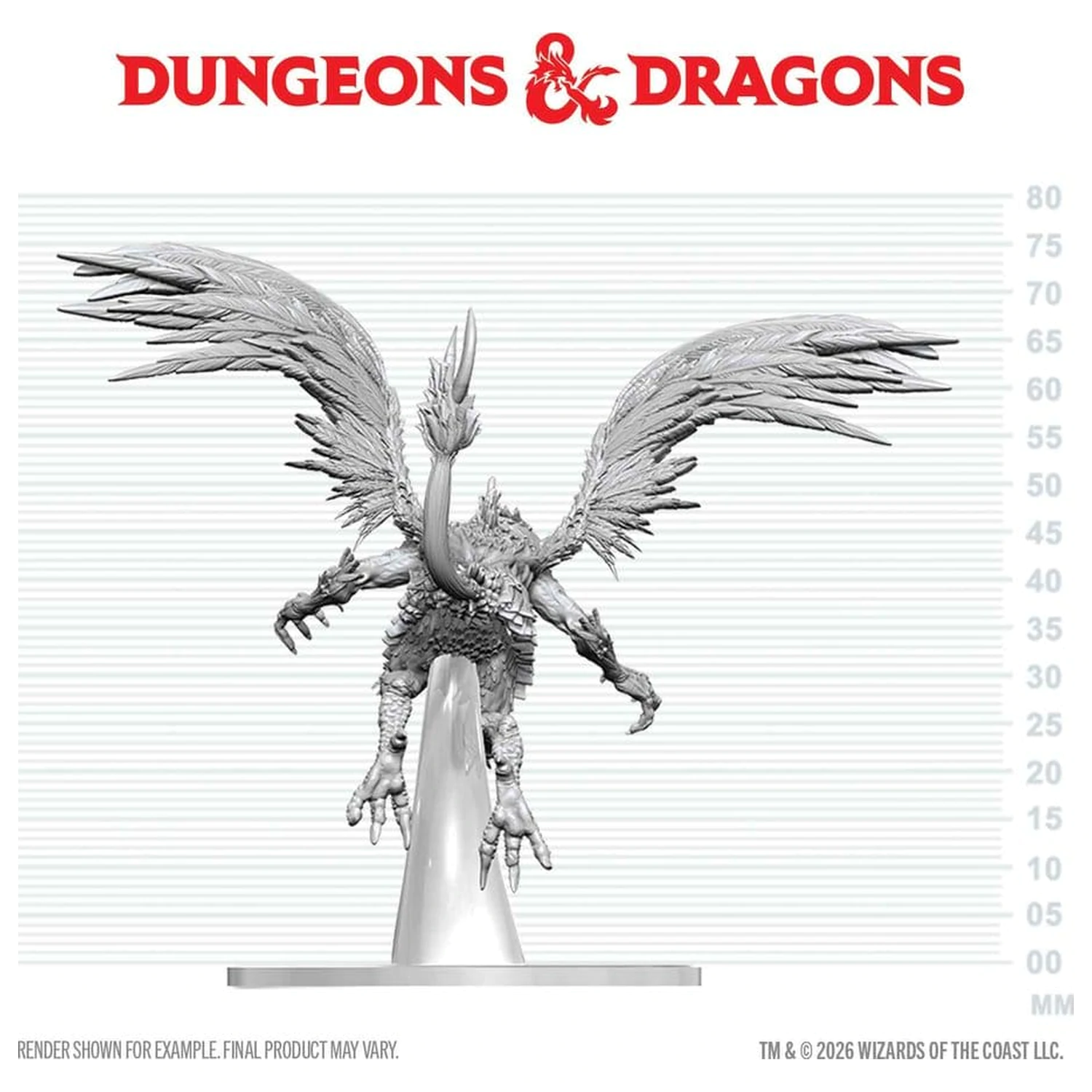 Dungeons & Dragons Nolzur's Marvelous Miniatures Nenamaľovaná miniatúra Vrock 17 cm produktová fotografia