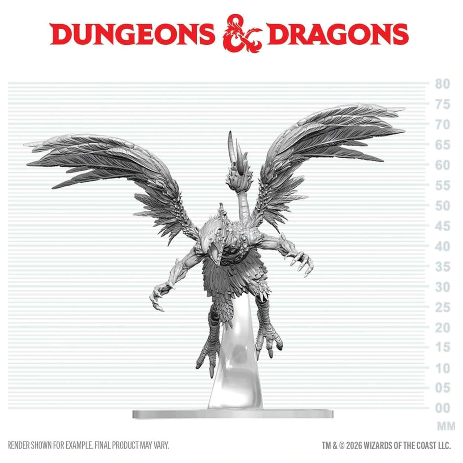 Dungeons & Dragons Nolzur's Marvelous Miniatures Nenamaľovaná miniatúra Vrock 17 cm produktová fotografia