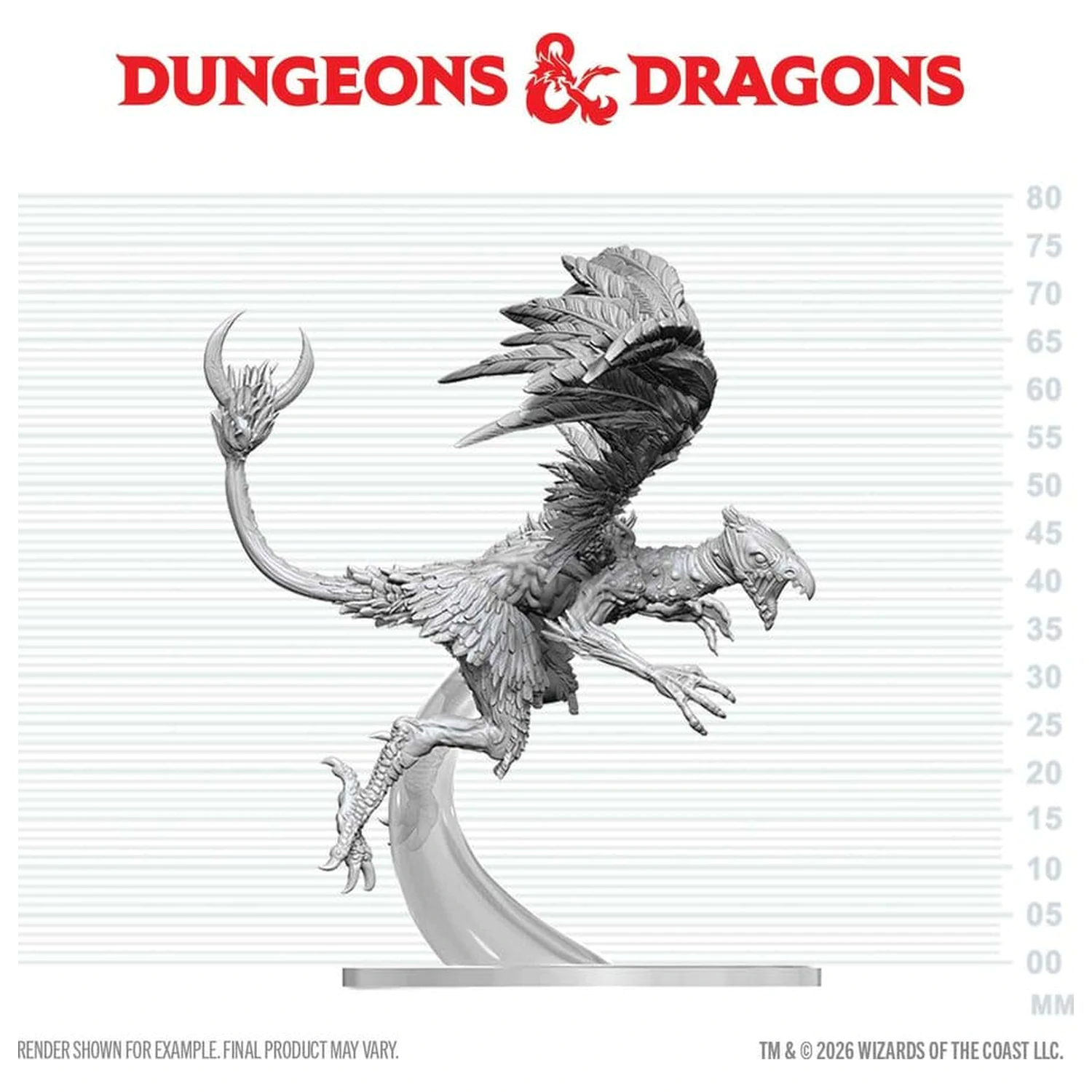 Dungeons & Dragons Nolzur's Marvelous Miniatures Nenamaľovaná miniatúra Vrock 17 cm produktová fotografia
