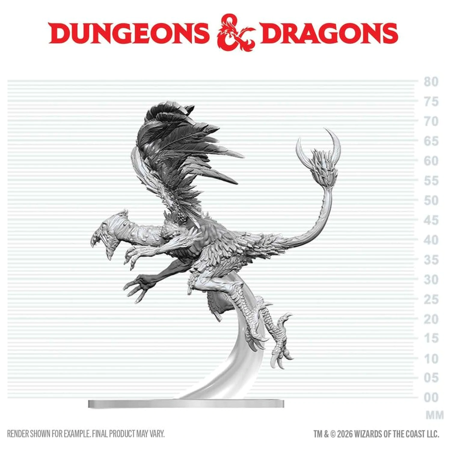 Dungeons & Dragons Nolzur's Marvelous Miniatures Nenamaľovaná miniatúra Vrock 17 cm produktová fotografia