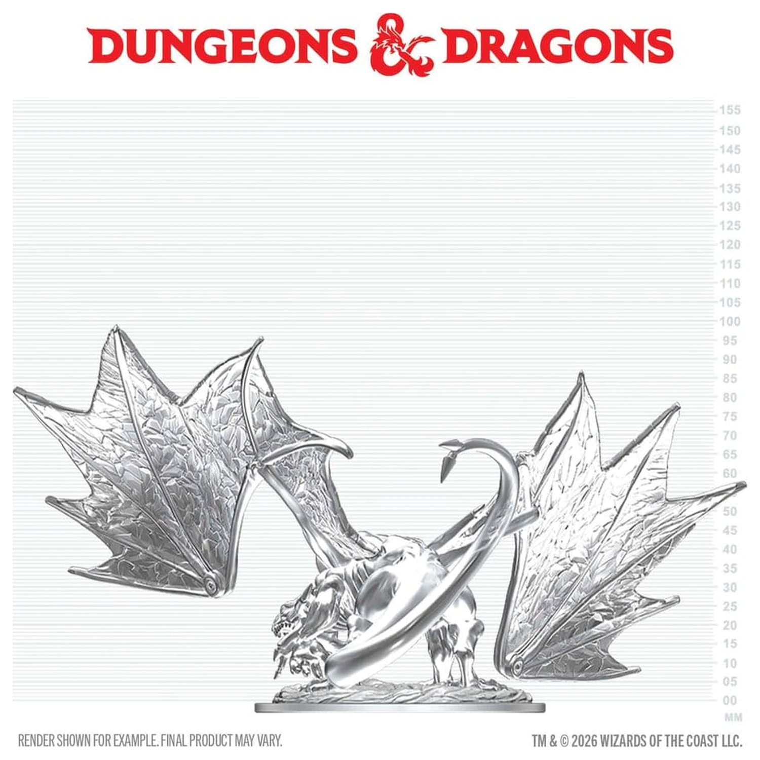 Dungeons & Dragons Nolzur's Marvelous Miniatures Nenatretá miniatúra mladého zafírového draka 20 cm produktová fotografia