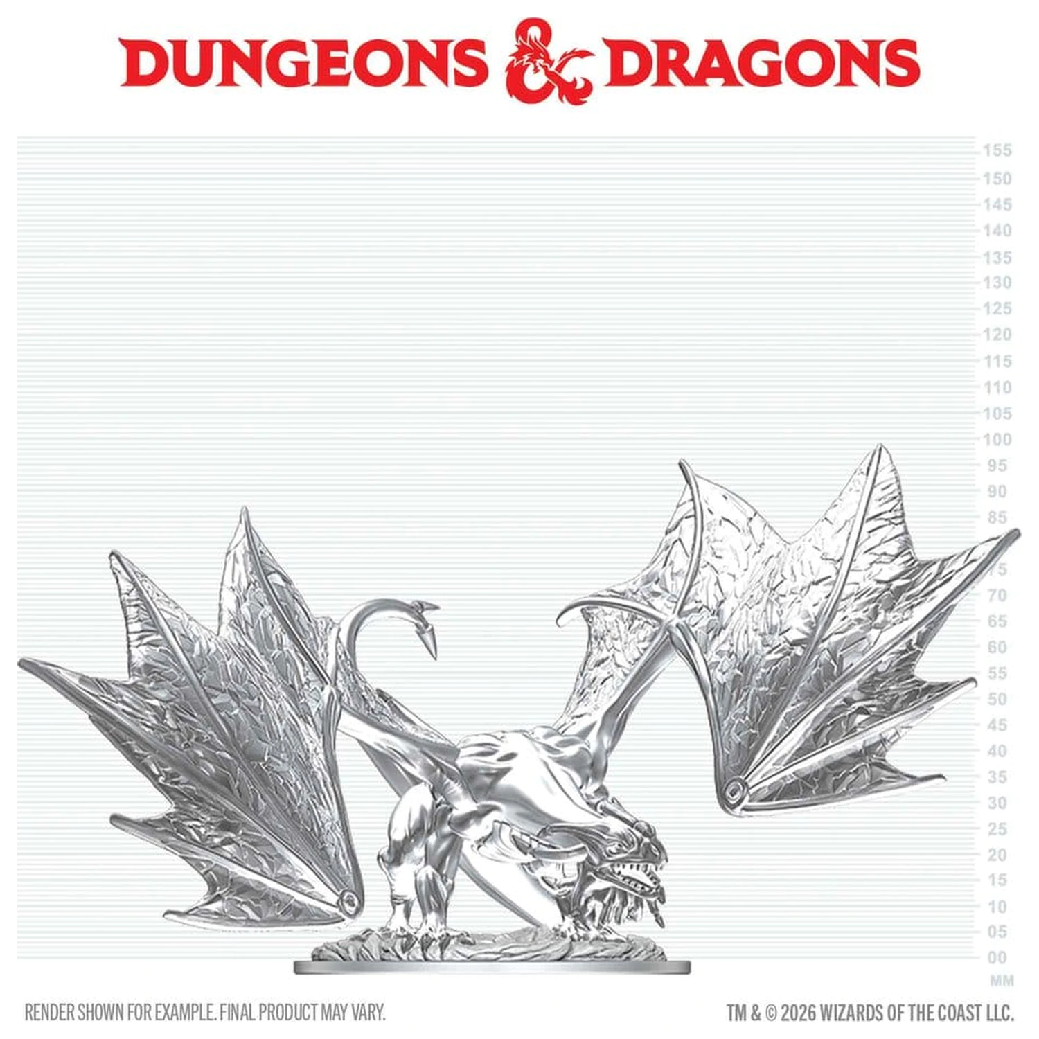 Dungeons & Dragons Nolzur's Marvelous Miniatures Nenatretá miniatúra mladého zafírového draka 20 cm produktová fotografia