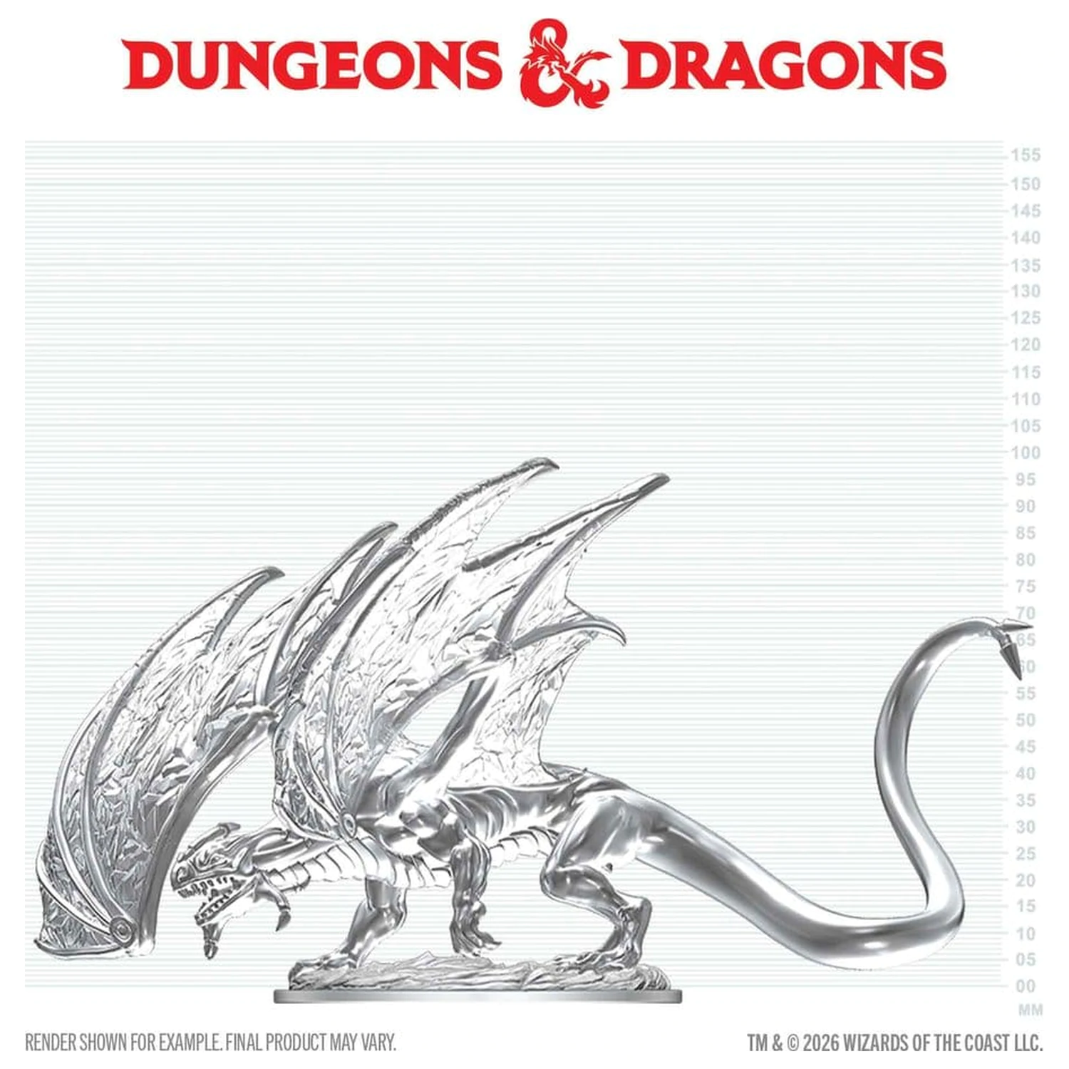 Dungeons & Dragons Nolzur's Marvelous Miniatures Nenatretá miniatúra mladého zafírového draka 20 cm produktová fotografia