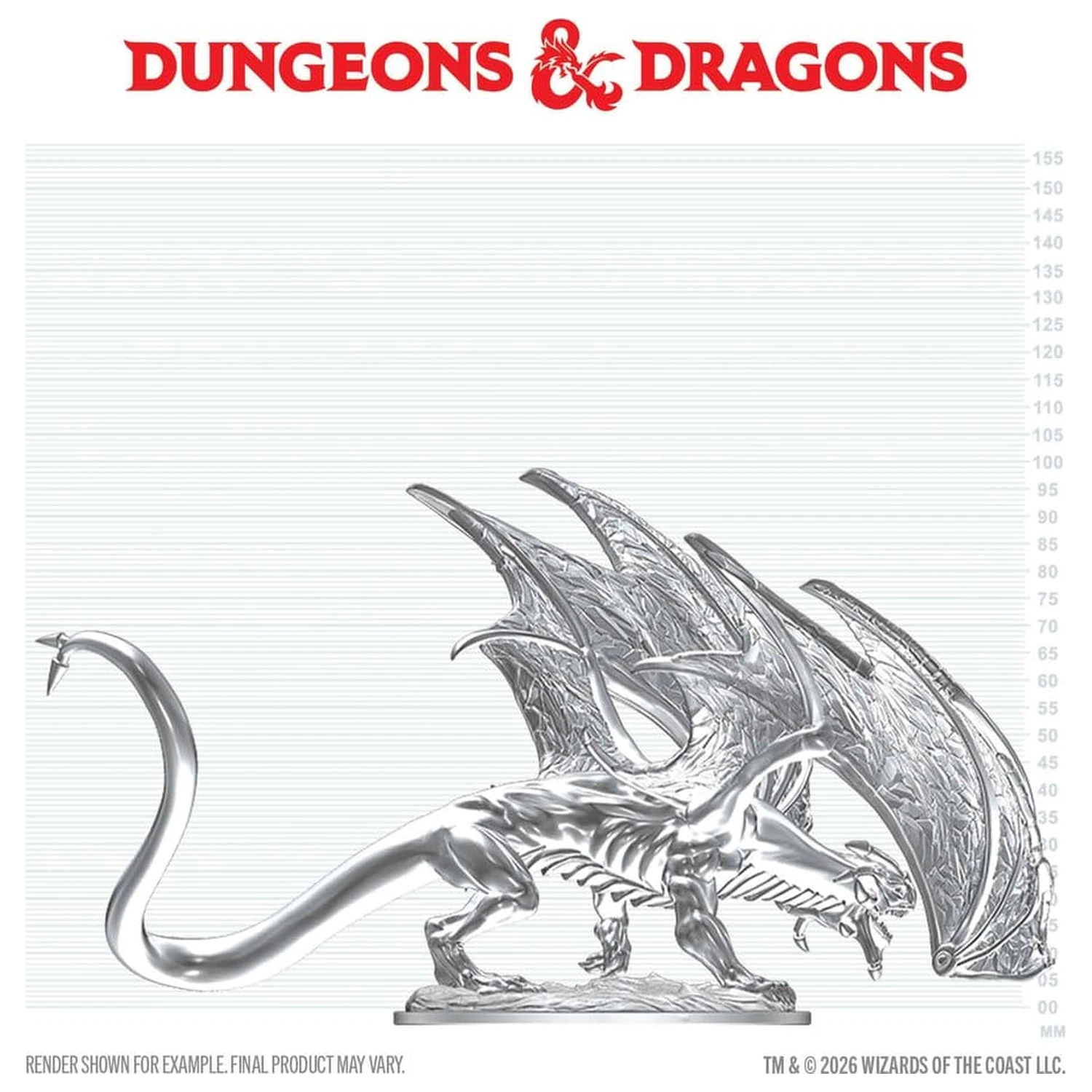 Dungeons & Dragons Nolzur's Marvelous Miniatures Nenatretá miniatúra mladého zafírového draka 20 cm produktová fotografia