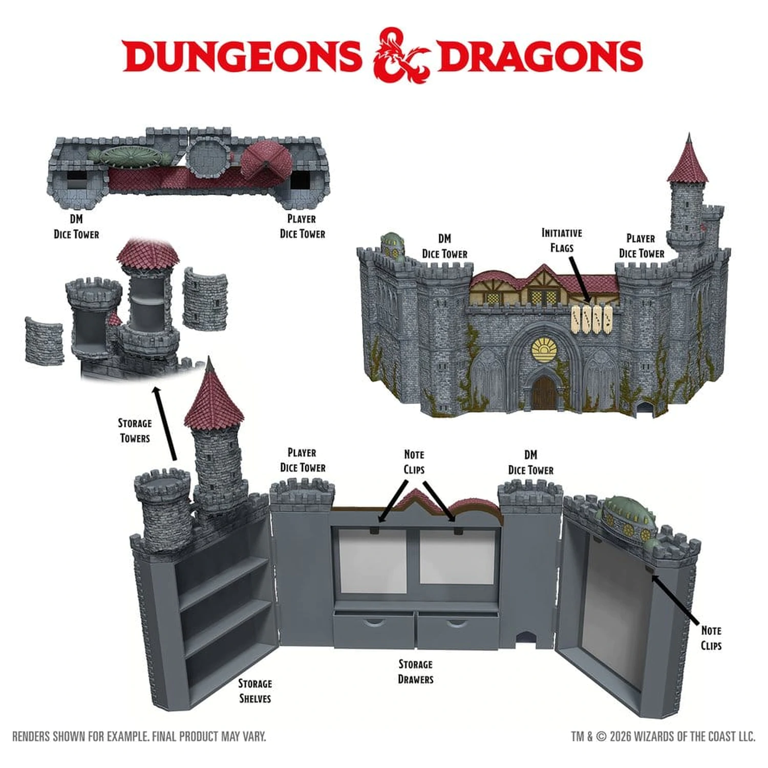 Dungeons & Dragons Repliky Ríš: Hrad Ravenloft DM Obrazovka produktová fotografia