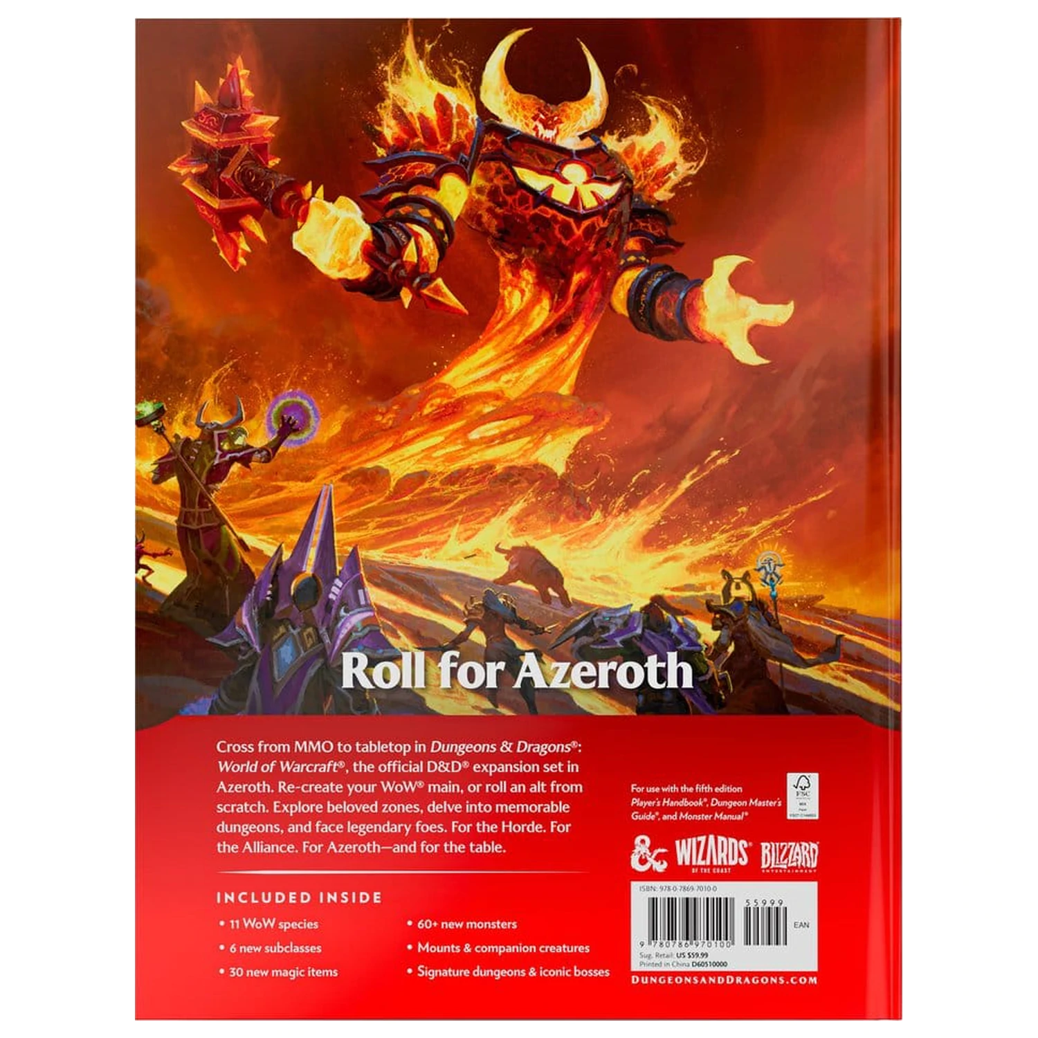 Dungeons & Dragons RPG World of Warcraft kniha *anglická verzia* produktová fotografia