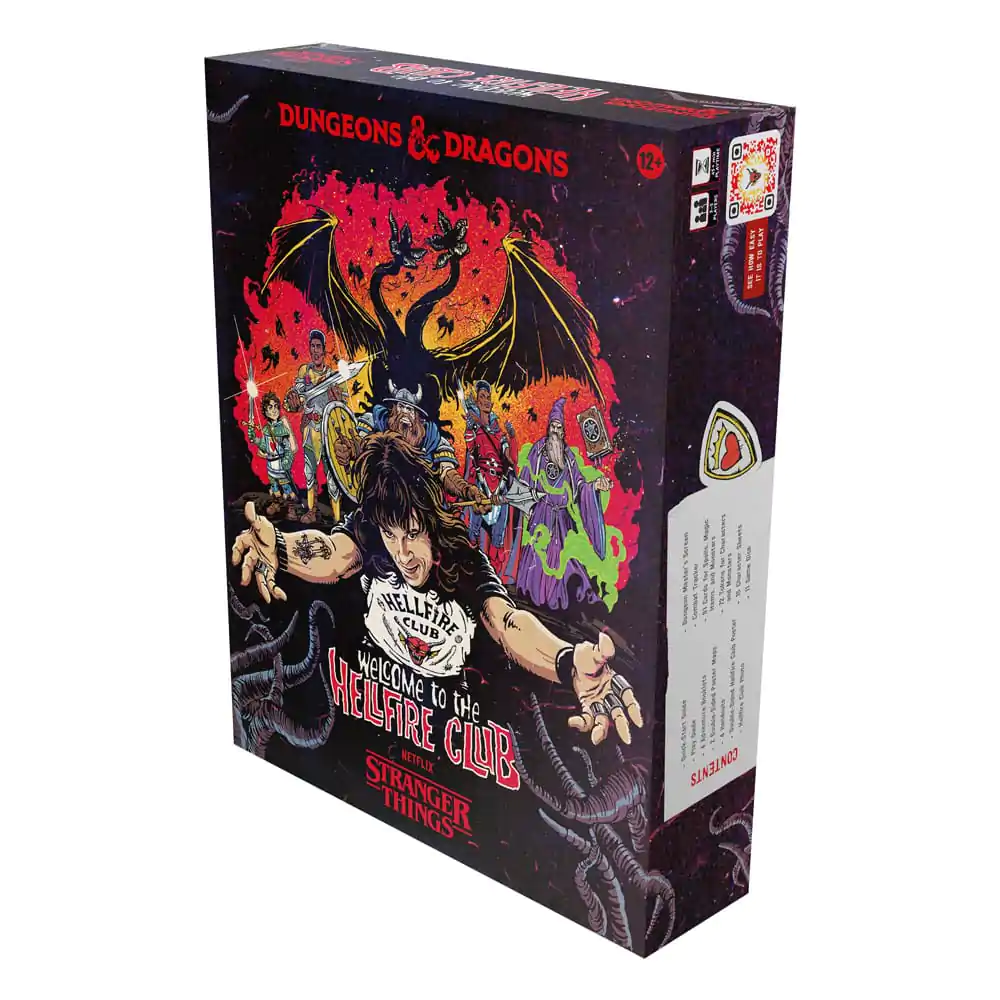 Dungeons & Dragons stolová hra Stranger Things: Welcome to the Hellfire Club anglická produktová fotografia