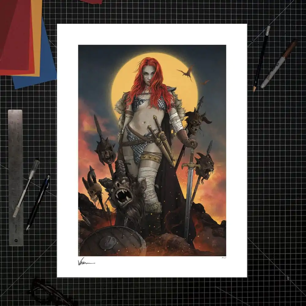 Dynamite Entertainment Art Print Red Sonja: A Savage Sword 46 x 61 cm - nerámovaný umelecká tlač produktová fotografia