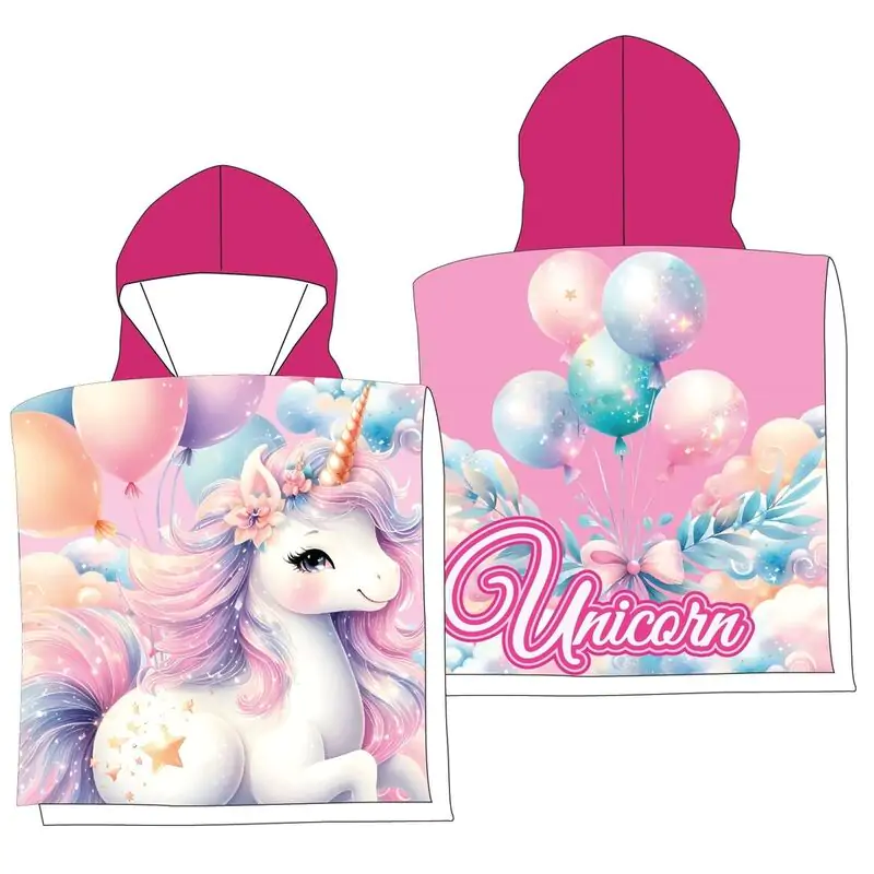Unicorn microfibre poncho plážová osuška produktová fotografia