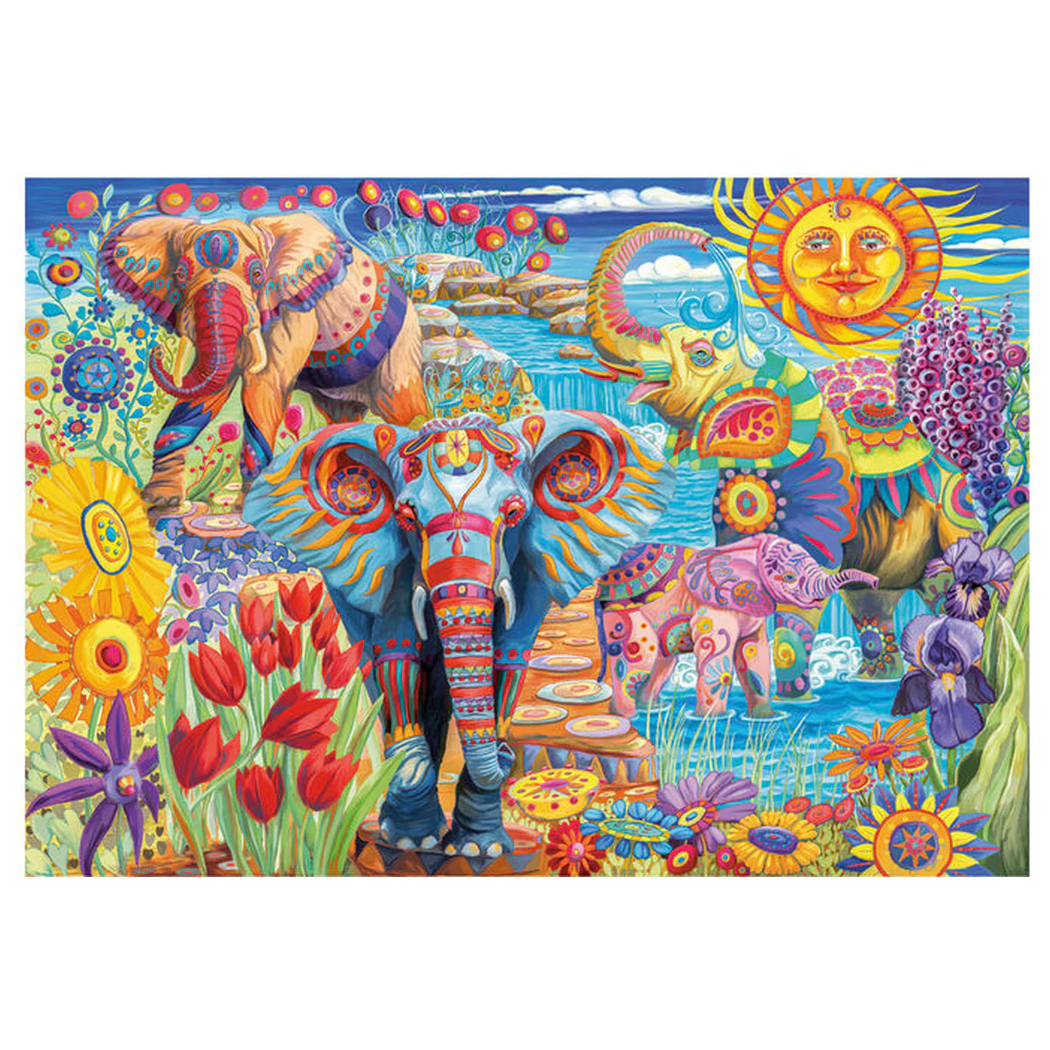 Elephants Carnival puzzle 500 kusov produktová fotografia