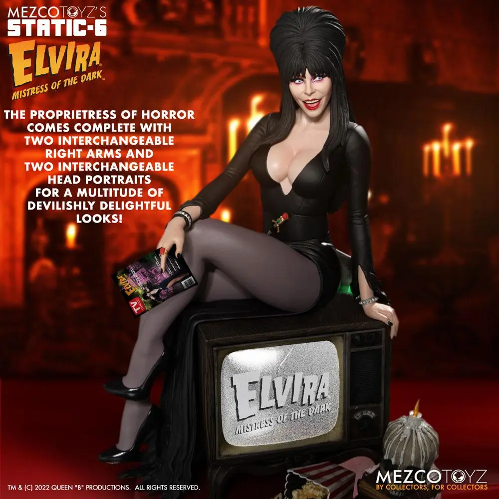 Elvira Mistress of the Dark Static-6 PVC Socha 1/6 Elvira 42 cm produktová fotografia