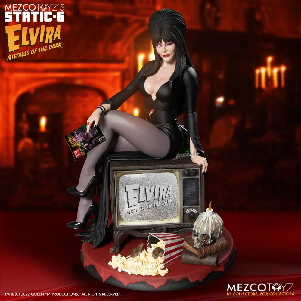 Elvira Mistress of the Dark Static-6 PVC Socha 1/6 Elvira 42 cm produktová fotografia