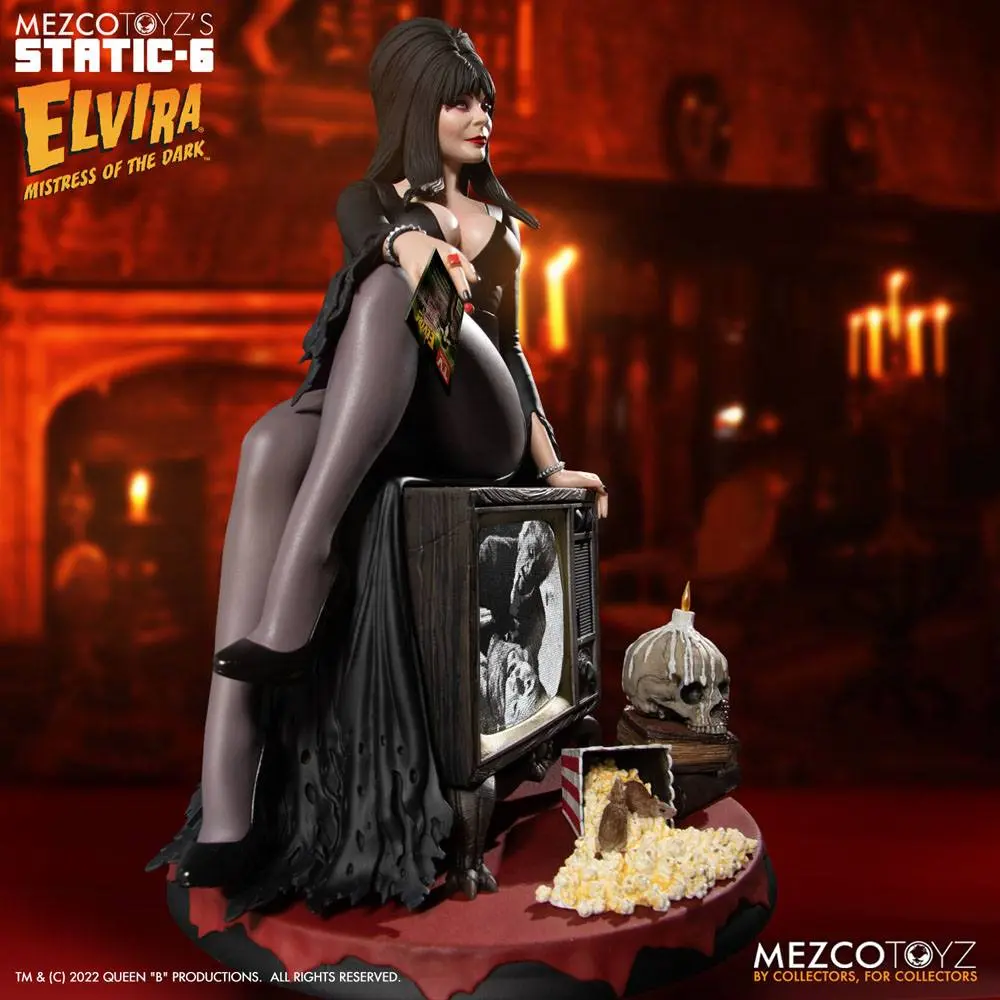 Elvira Mistress of the Dark Static-6 PVC Socha 1/6 Elvira 42 cm produktová fotografia