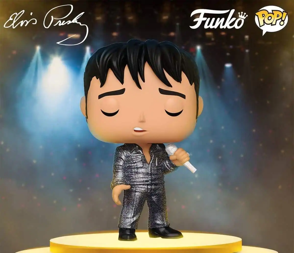 Elvis Presley Funko POP! Rocks Vinyl figúrka '68ComebackSpecial(DGLT) 9 cm termékfotó