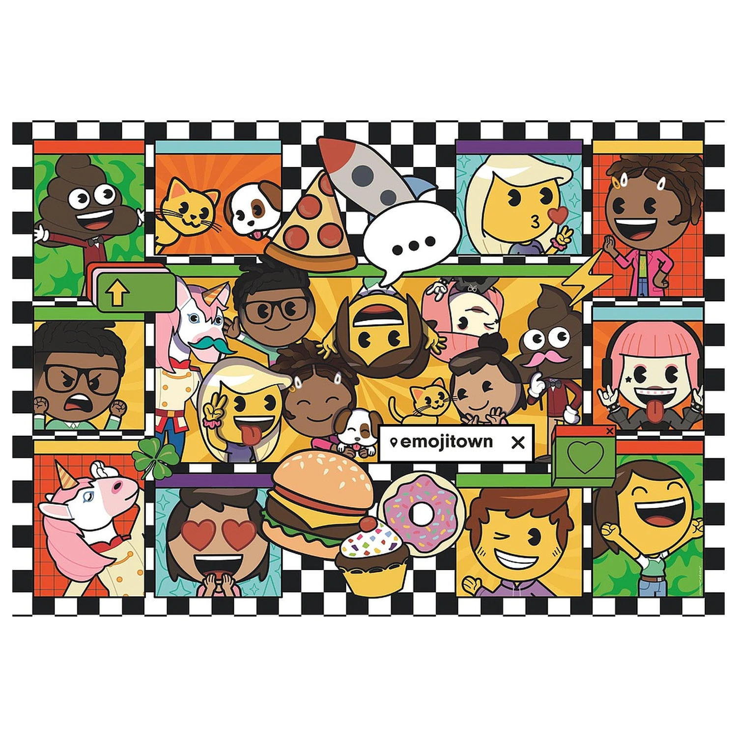 Emoji Town 180-dielne puzzle Clementoni produktová fotografia