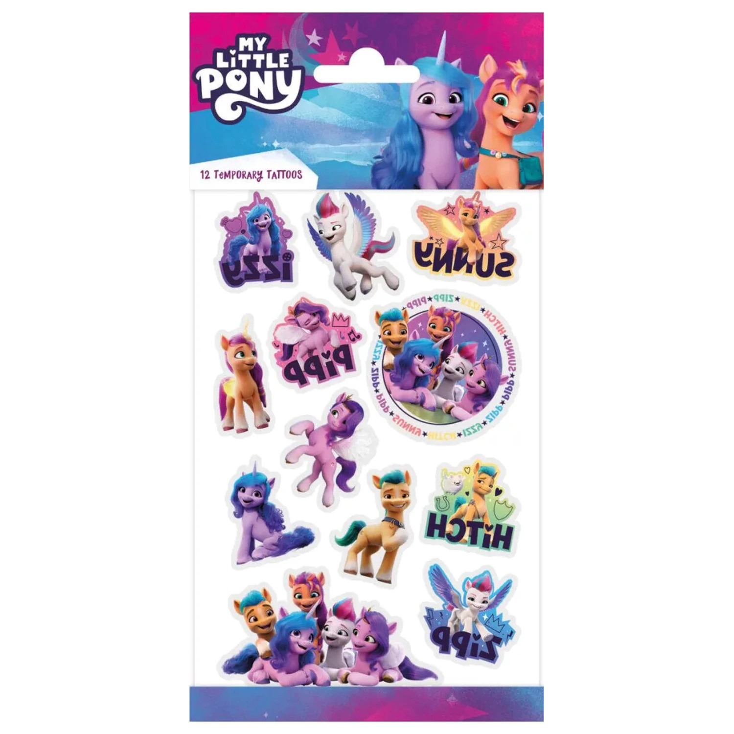 My Little Pony Vibes Tattoo 12 ks. produktová fotografia