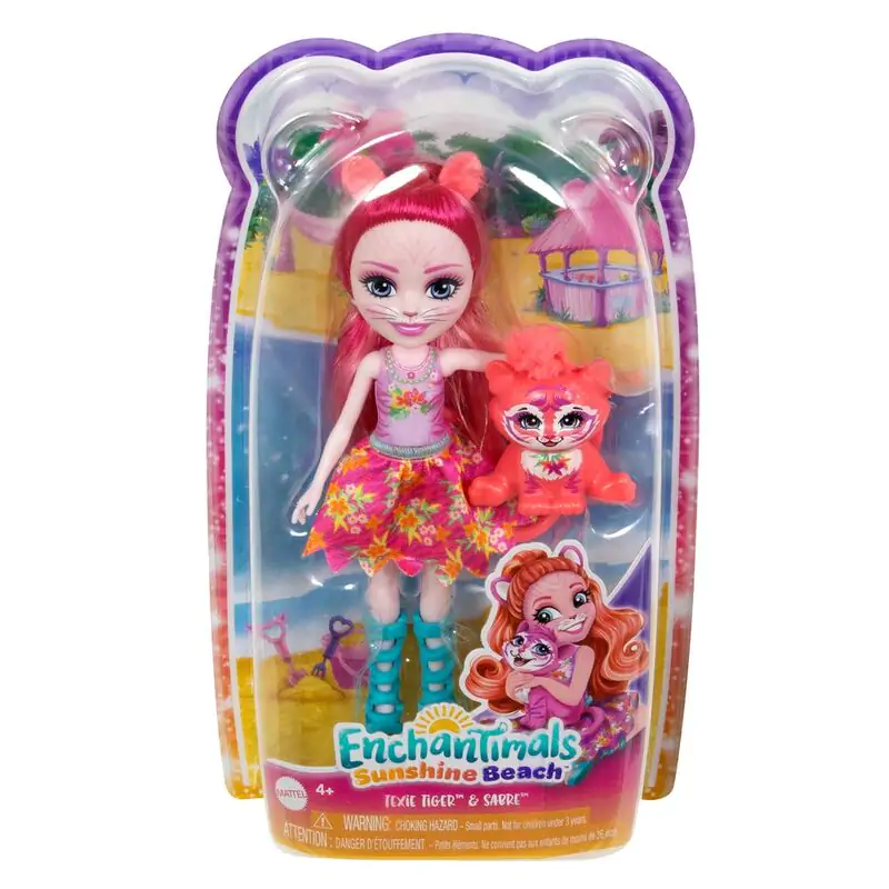 Enchantimals Sunshine Beach Texie Tiger bábika produktová fotografia