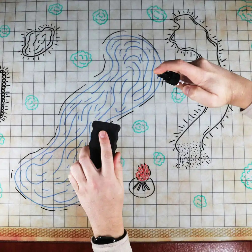 Vylepšená RPG Series Grid Mat Deluxe Edition DnD Mapa produktová fotografia