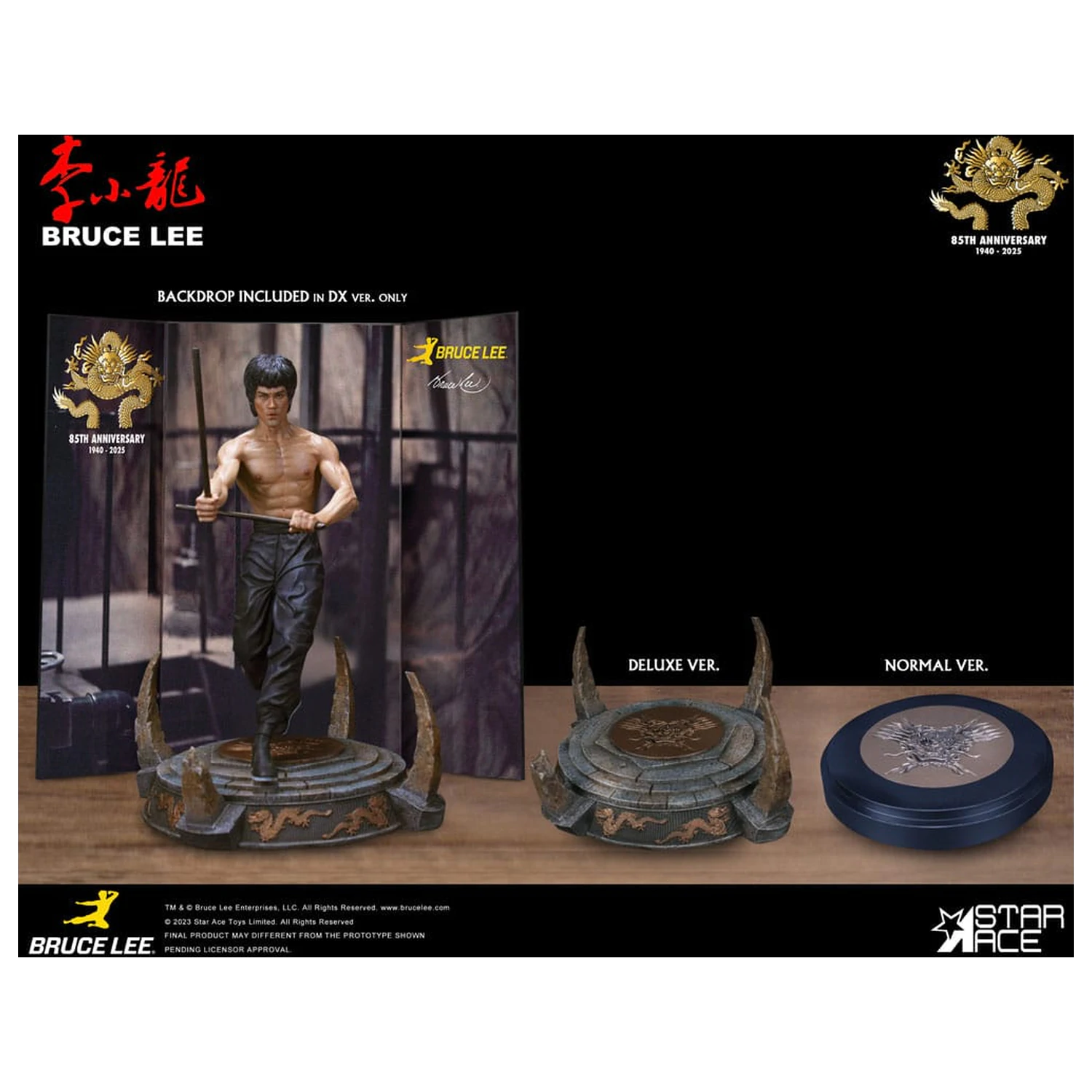 Enter the Dragon Movie Socha 1/6 Bruce Lee Kali Sticks Fight Normal Basement Verzia 30 cm produktová fotografia