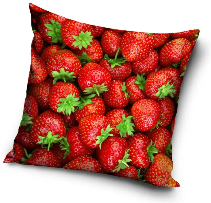 Jahodová obliečka na vankúš 40x40 cm produktová fotografia