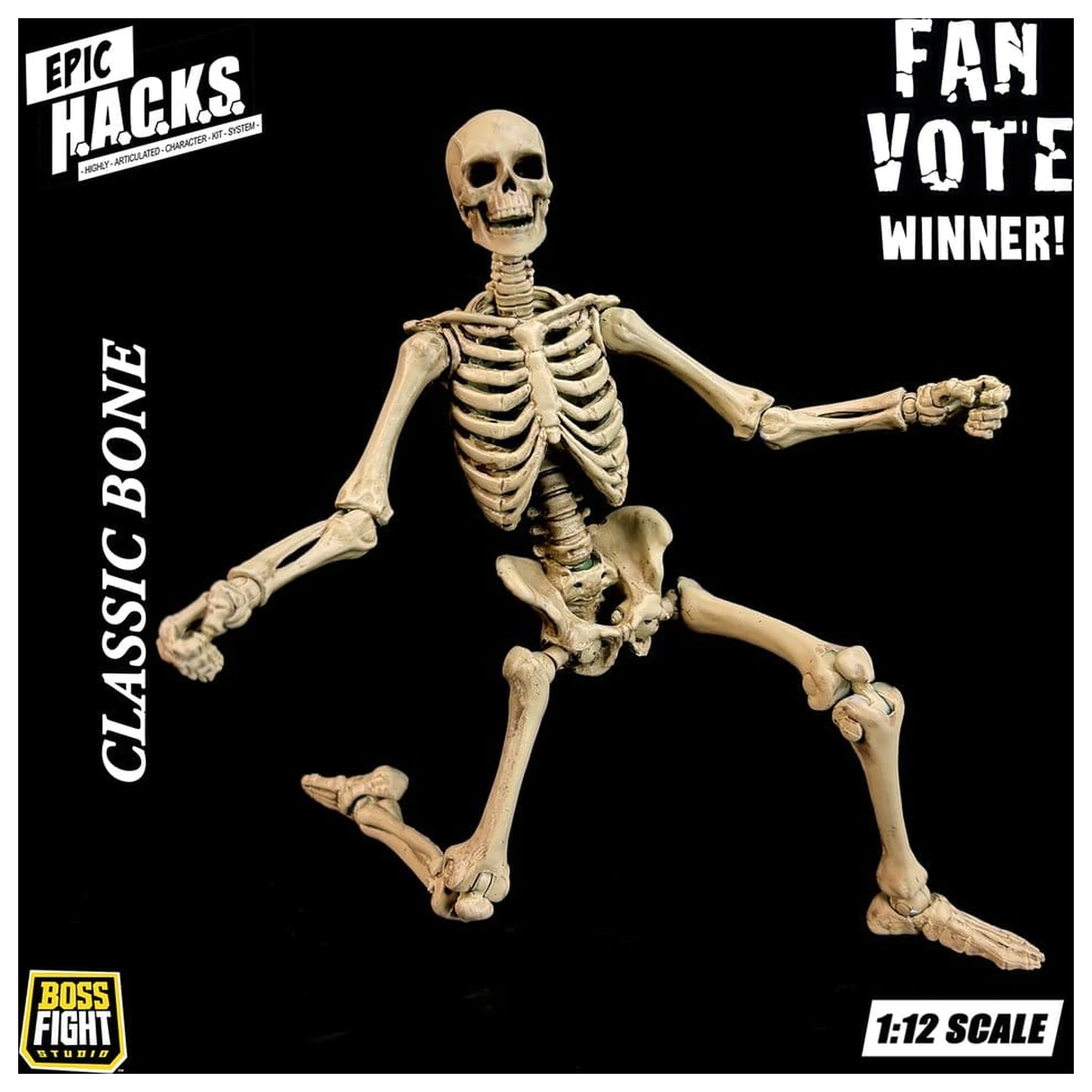 Epic H.A.C.K.S. akčná figúrka 1/12 Kostra prázdna klasická kosť produktová fotografia