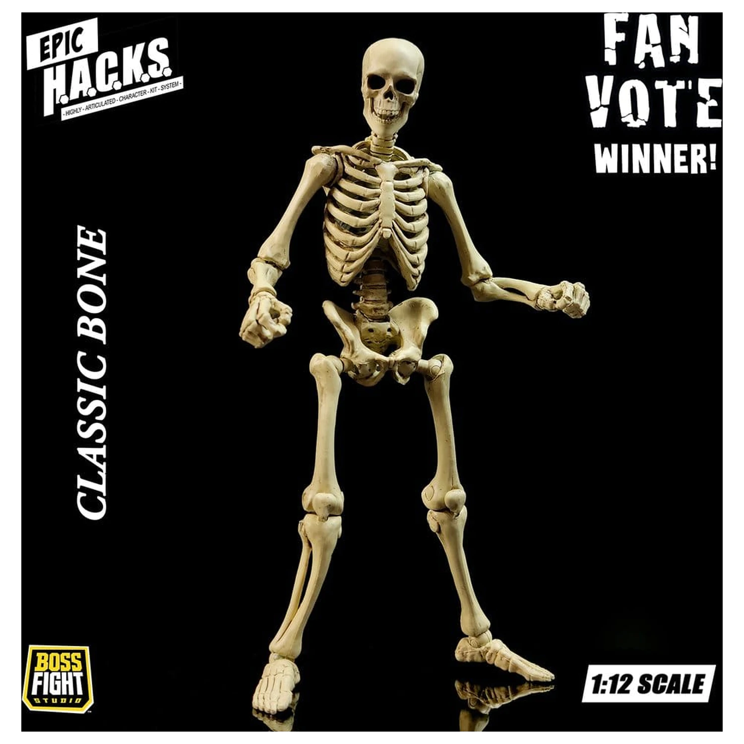 Epic H.A.C.K.S. akčná figúrka 1/12 Kostra prázdna klasická kosť produktová fotografia