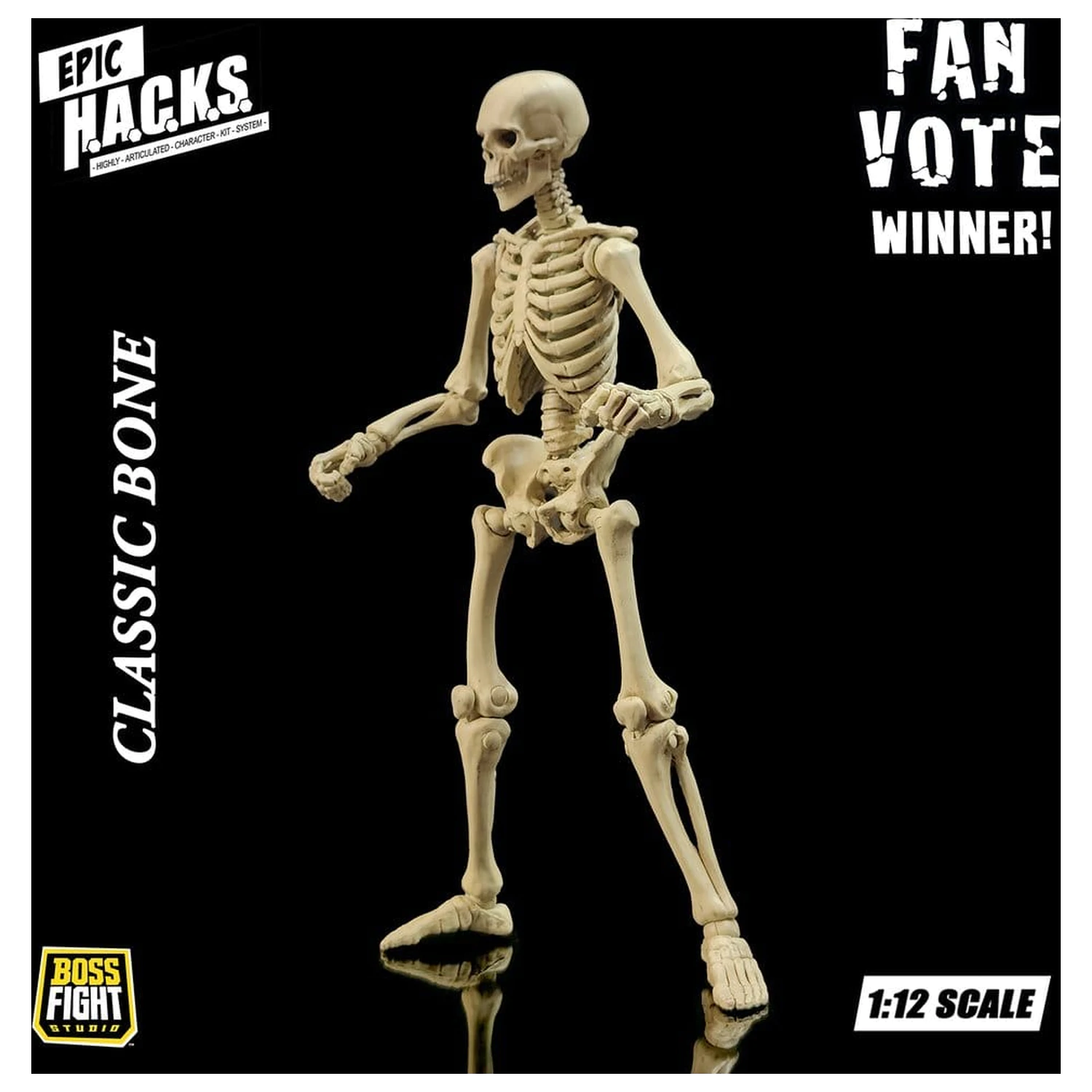 Epic H.A.C.K.S. akčná figúrka 1/12 Kostra prázdna klasická kosť produktová fotografia