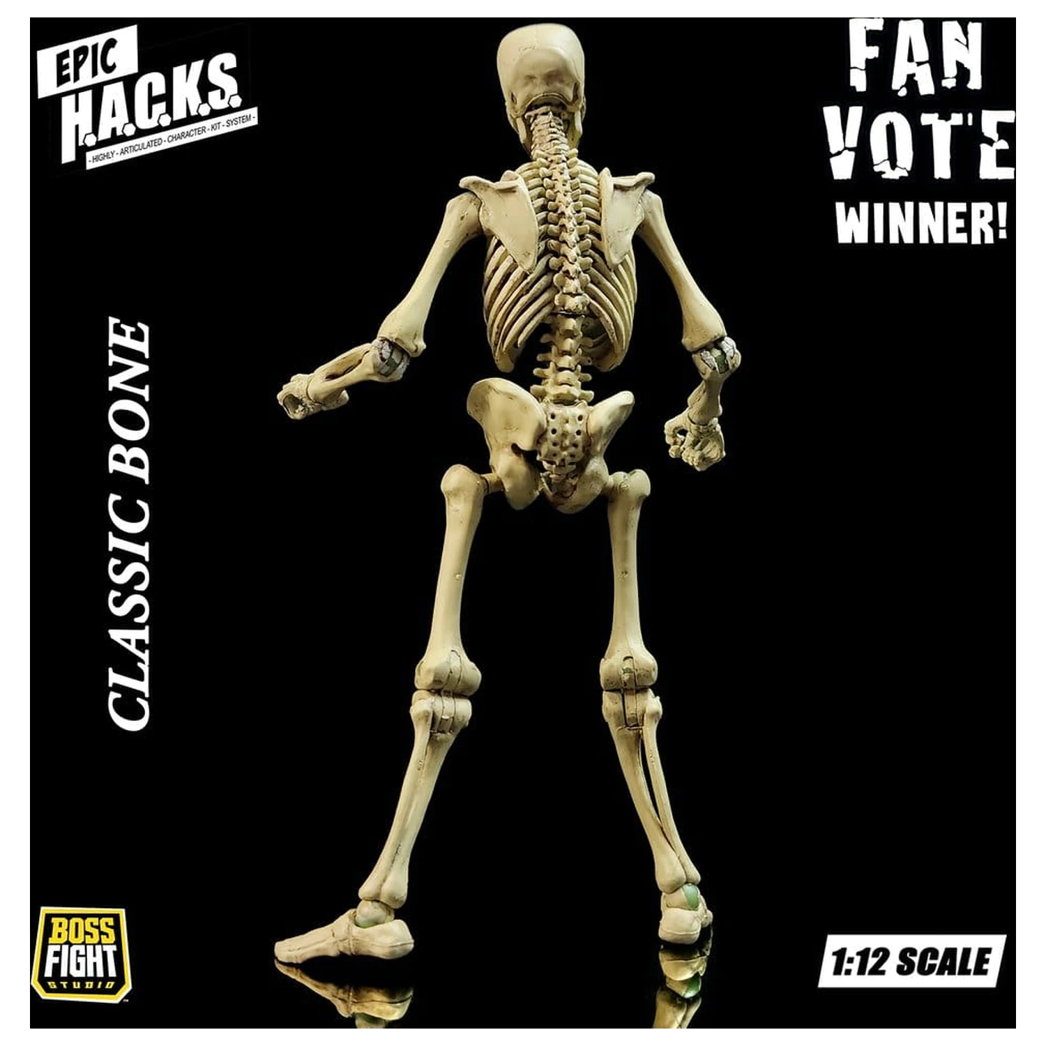 Epic H.A.C.K.S. akčná figúrka 1/12 Kostra prázdna klasická kosť produktová fotografia