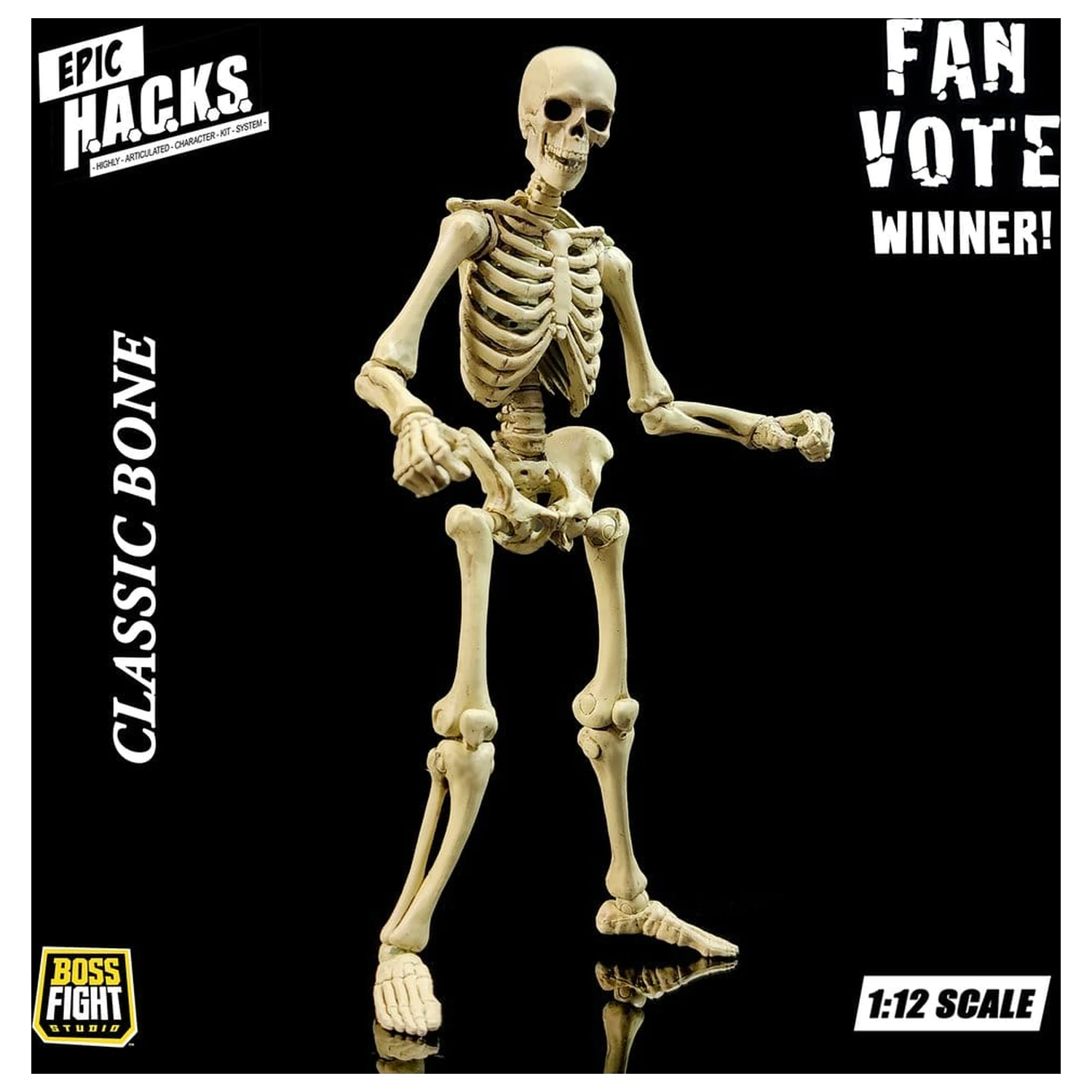 Epic H.A.C.K.S. akčná figúrka 1/12 Kostra prázdna klasická kosť produktová fotografia