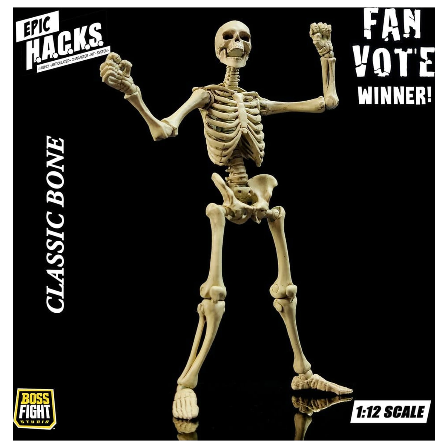 Epic H.A.C.K.S. akčná figúrka 1/12 Kostra prázdna klasická kosť produktová fotografia