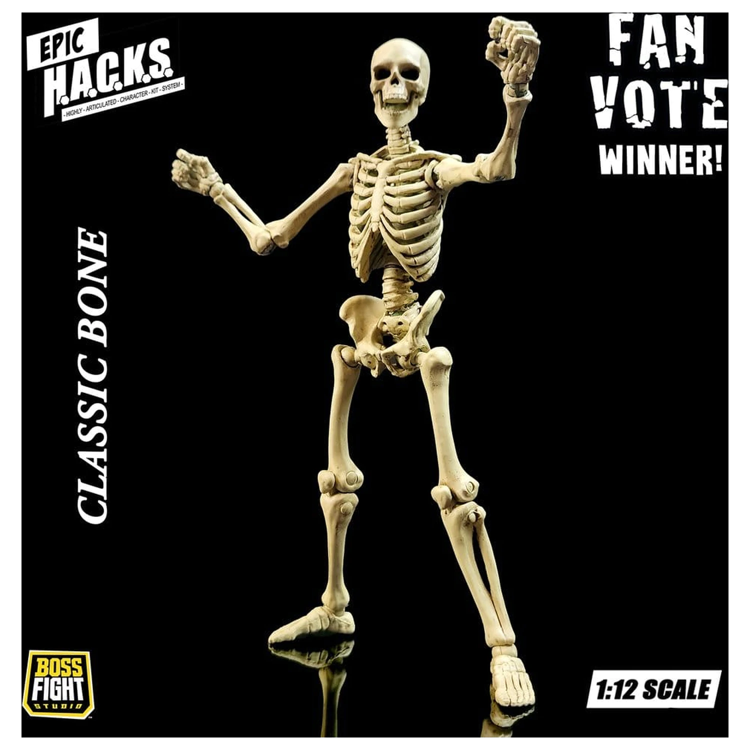 Epic H.A.C.K.S. akčná figúrka 1/12 Kostra prázdna klasická kosť produktová fotografia