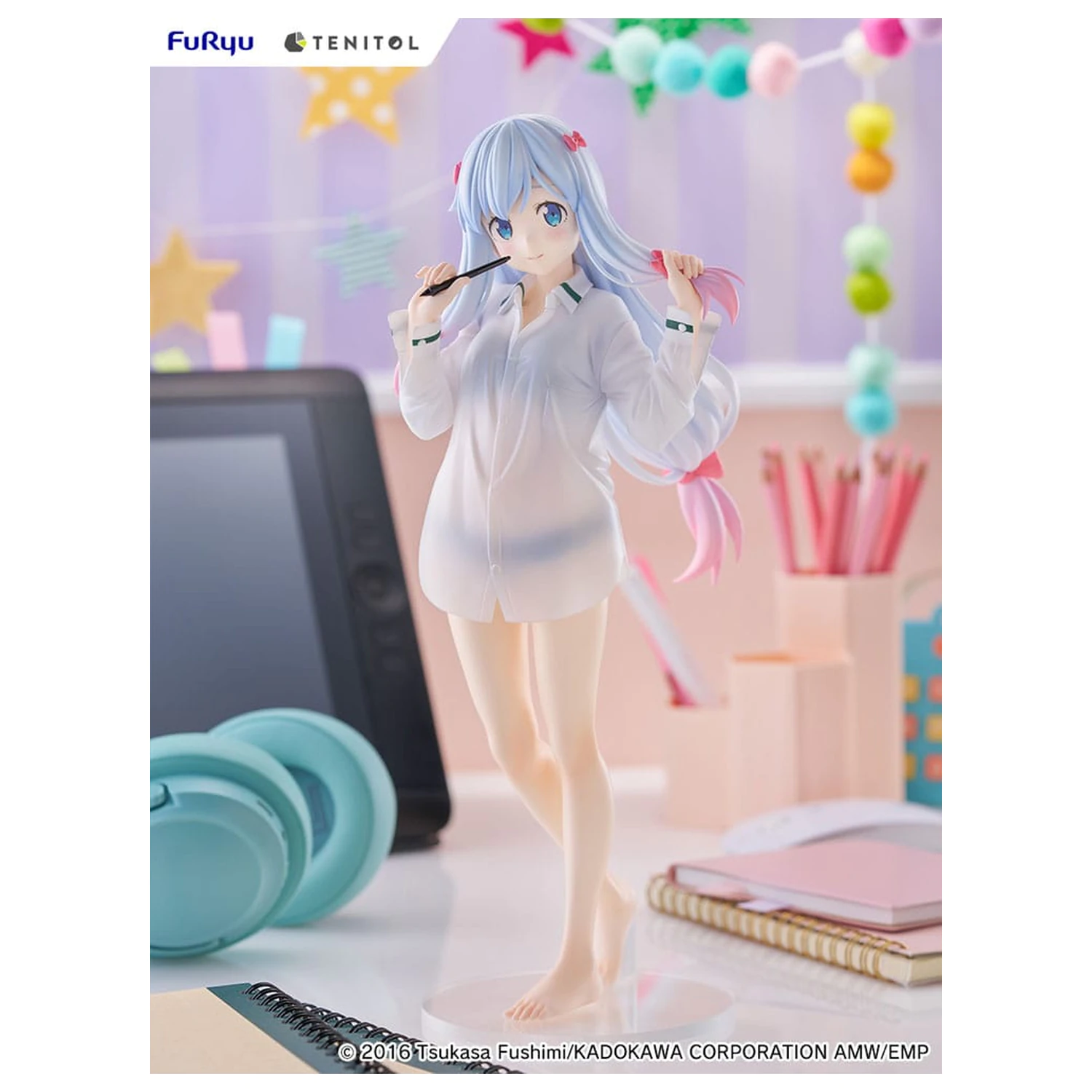 Eromanga Sensei Tenitol vysoká PVC socha Sagiri Izumi Shirts Ver. 30 cm produktová fotografia