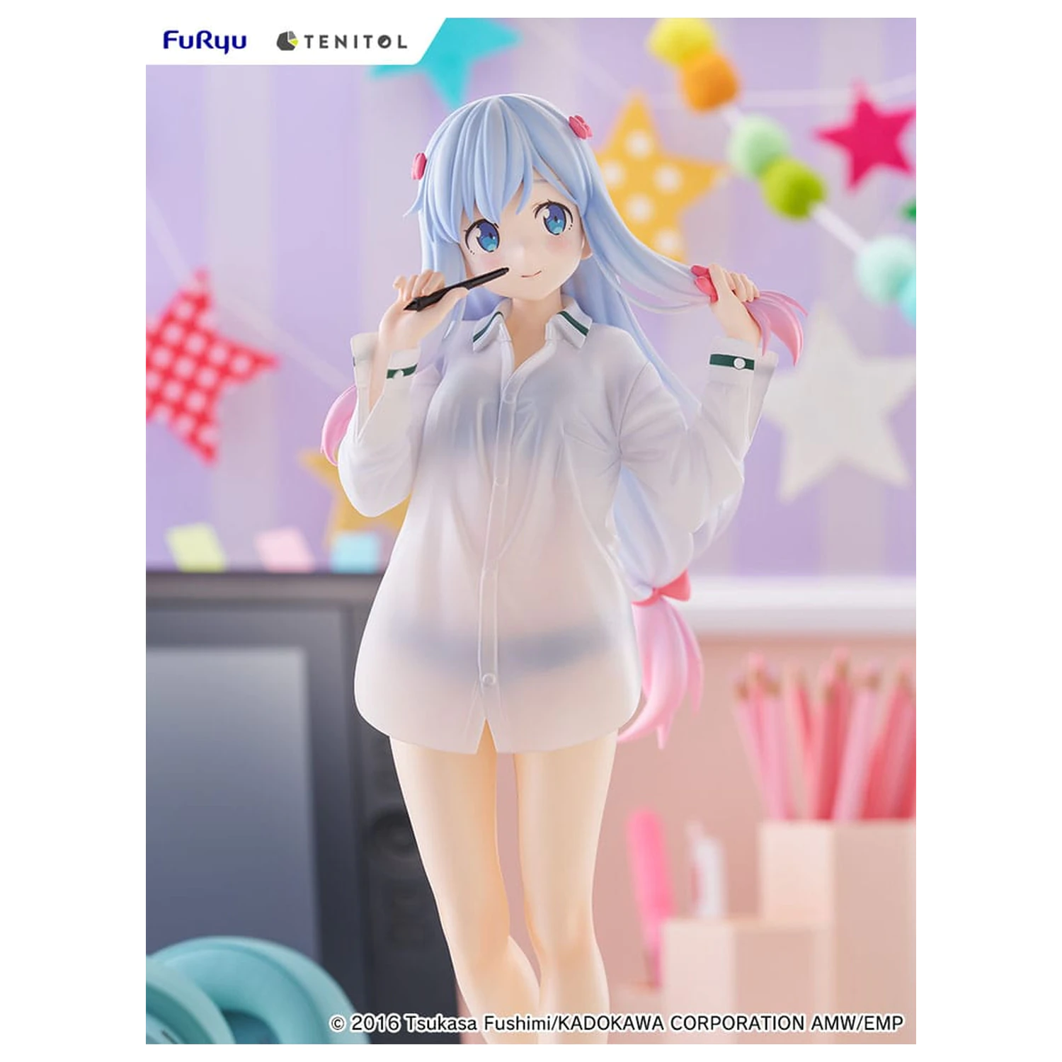 Eromanga Sensei Tenitol vysoká PVC socha Sagiri Izumi Shirts Ver. 30 cm produktová fotografia