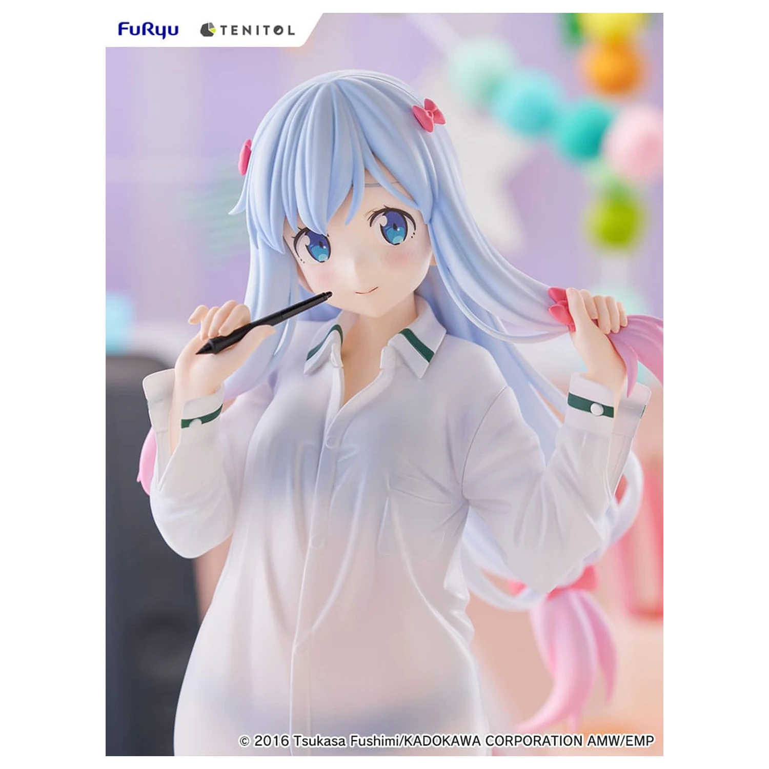 Eromanga Sensei Tenitol vysoká PVC socha Sagiri Izumi Shirts Ver. 30 cm produktová fotografia