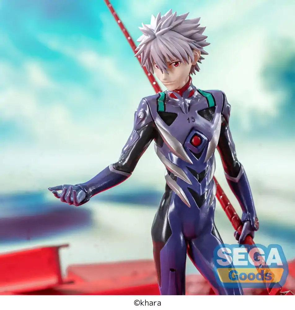 Evangelion: 3.0+1.0 Thrice Upon a Time Luminasta PVC Socha Kaworu Nagisa x Spear of Longinus 21 cm produktová fotografia